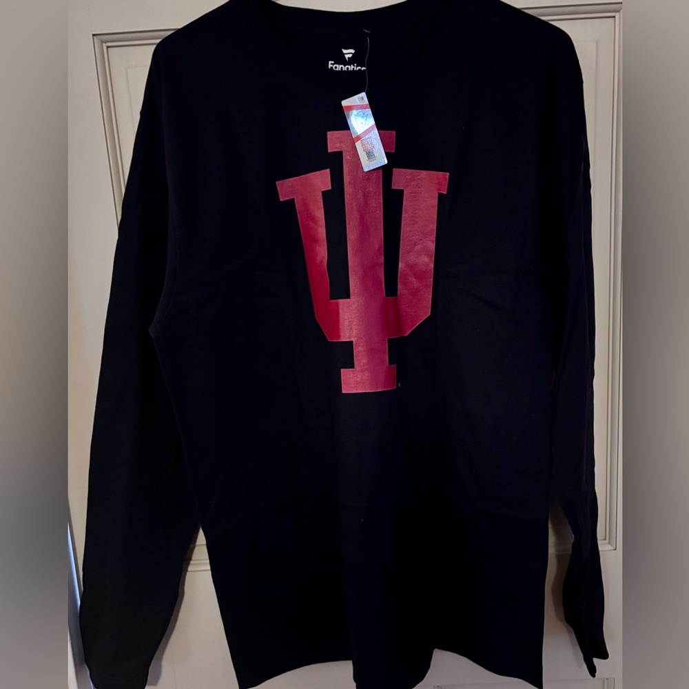 Fanatics Indiana University Hoosiers black long-sleeve T-shirt